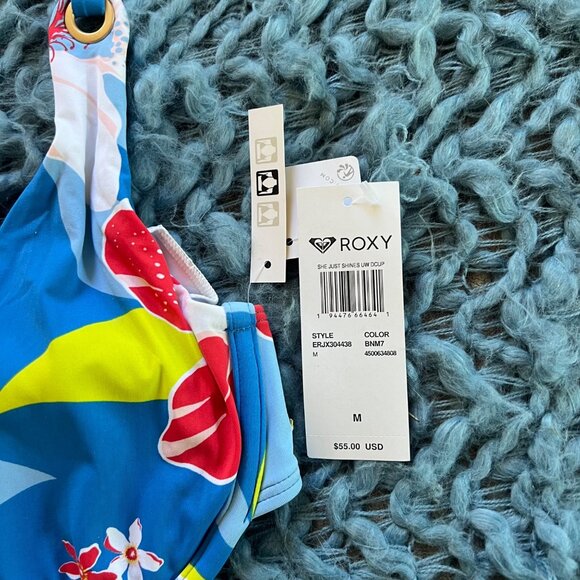 NWT Roxy She Just Shines Underwire D-Cup Bikini Swimsuit Top Size Medium - Picture 3 of 9